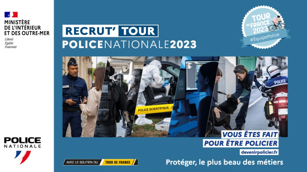 Lire la suite à propos de l’article LE RECRUT’TOUR POLICE NATIONALE SUR LE TOUR DE FRANCE FEMMES 2023