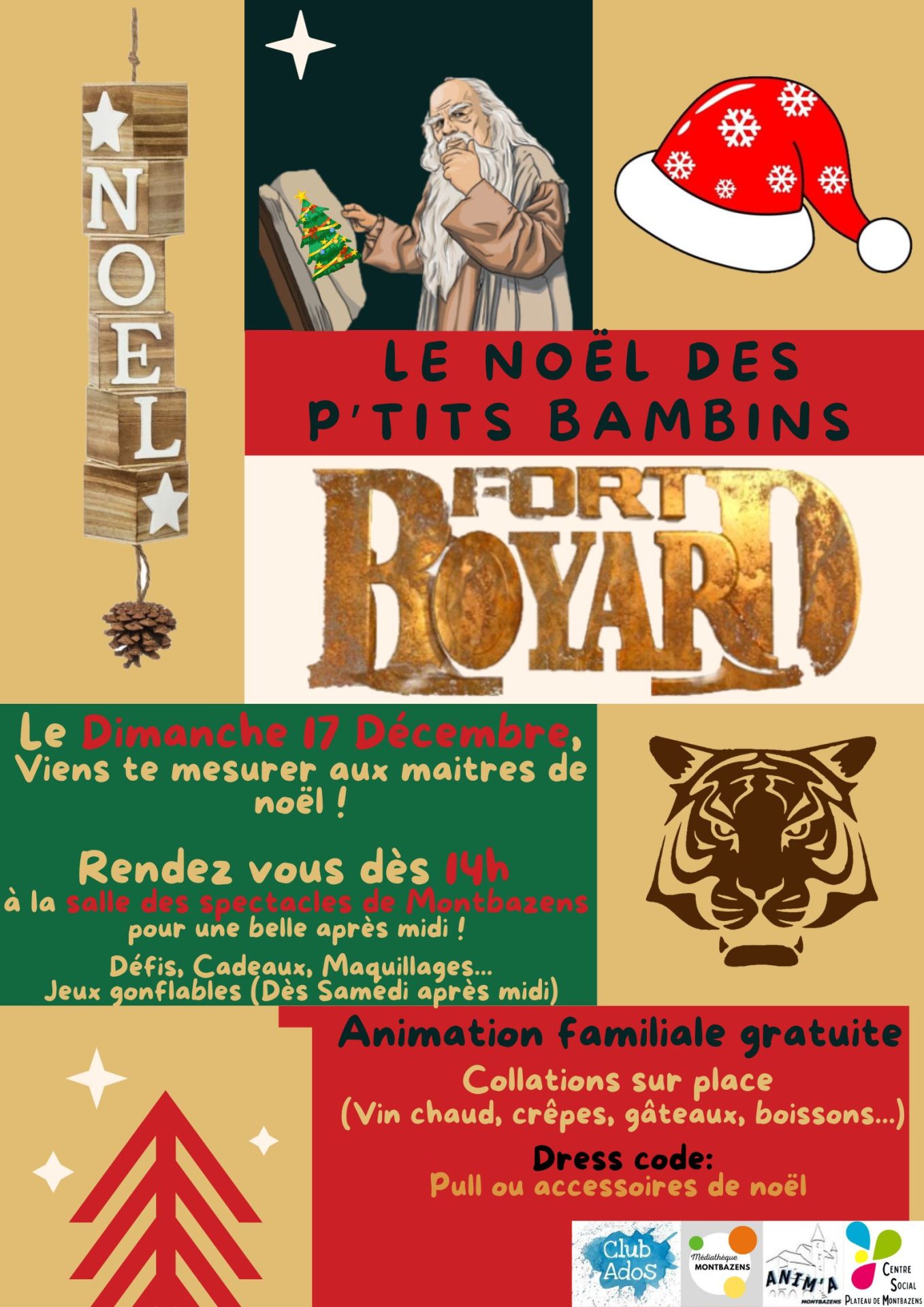 Lire la suite à propos de l’article 🎅 Le Noël des p’tits bambins à Montbazens le 16 et le 17 décembre ! 🤶